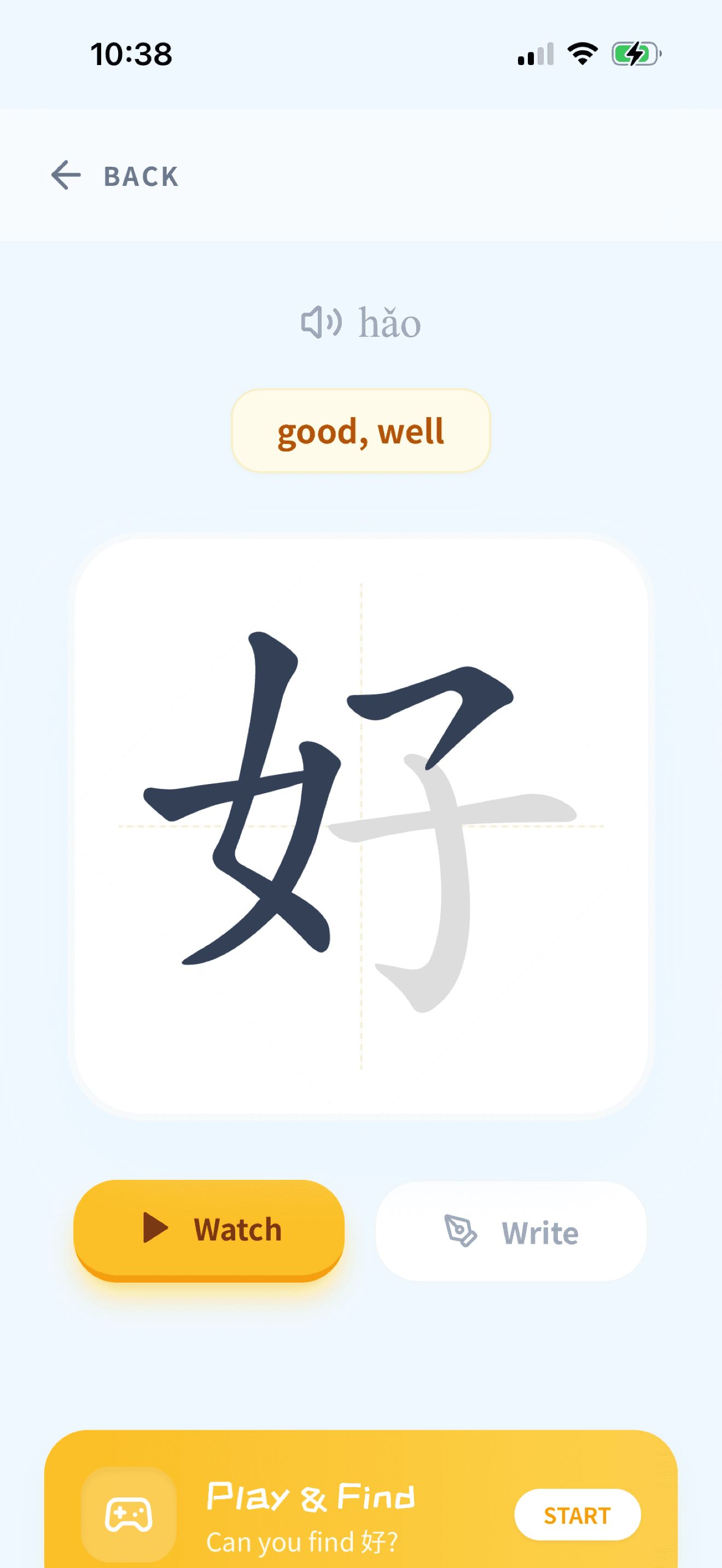 Write Characters
